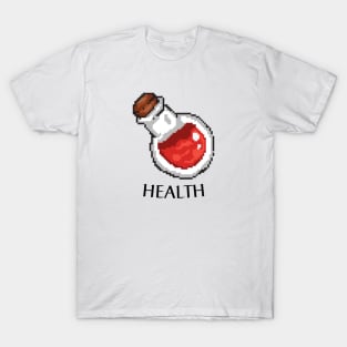 Health Potion Gamer Print T-Shirt